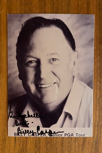Billy casper photo autographed - casper,